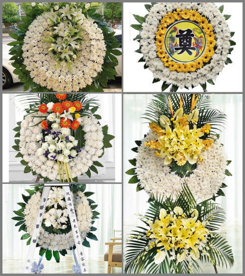 广东肇庆市怀集县梁村镇沙宁村花圈速递